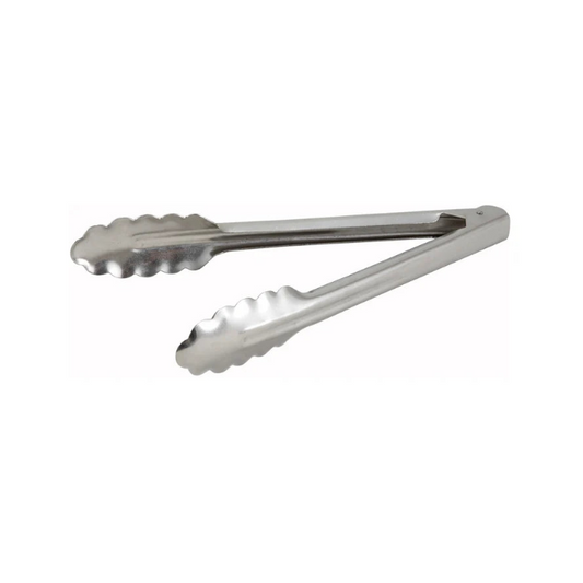 Winco Stainless Steel Utility Tongs, Heavyweight - 9" UT-9