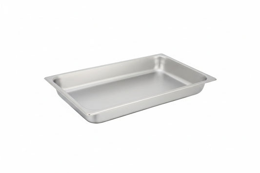 Winco SPF2 - Full Size x 2" Straight-Sided Steam Pan, 25 Gauge Stainless Steel