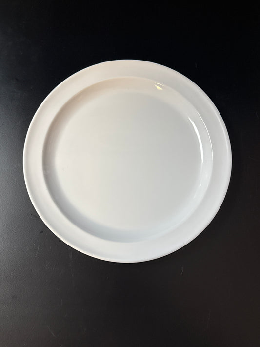Thunder Group NS109W 9" Narrow Rim Thunder Group Nustone Melamine Plate - White - 12/Pack