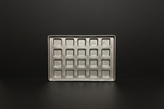 Chicago Metallic 22 Gauge Aluminized Steel Square Ciabatta Roll Pan - Band in Rim 46351