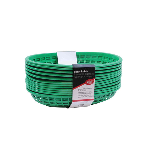 Tablecraft Green Classic Oval Basket, Pack of 12 C1074G