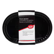 Tablecraft Black Chicago Platter, Pack Of 12 C1076BK