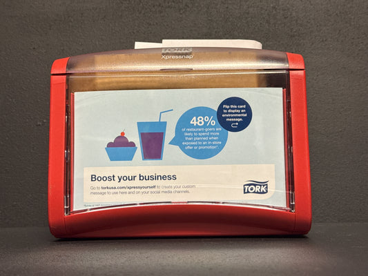 Tork - 6236100 - Xpressnap Tabletop Napkin Dispenser, Red, N4
