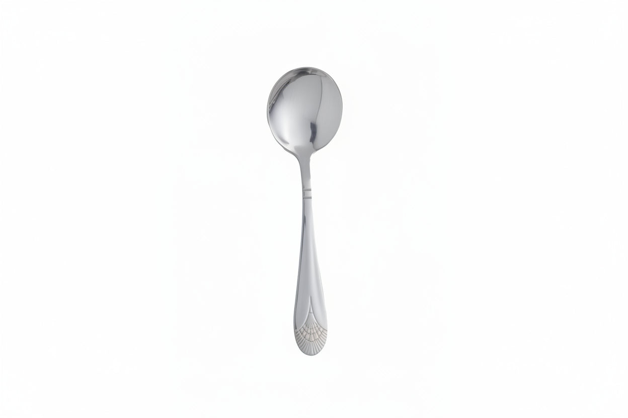 International Tableware CS-113 Bouillon Spoon 6-1/8"L Stainless Steel 18/0 Mirror Finish - 1 Dozen