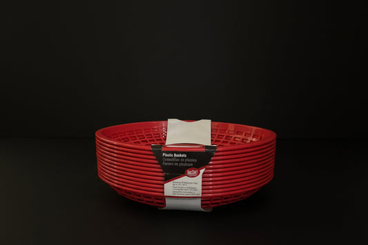 Tablecraft Red Texas Platter Oval Basket, Pack Of 12 C1086R