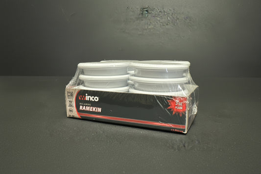 Winco Ramekin, 3 oz., plain, melamine, white RP-3W