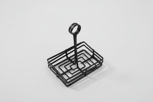 American Metalcraft CONDIMENT RACK, WROUGHT IRON, FLAT COIL, 6″ FWC68