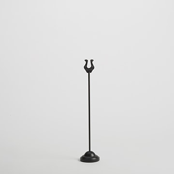 American Metalcraft NUMBER STAND, BLK, WEIGHTED, HARP, 12″ H  HARP, BLACK, 2-1/4" DIA X 12" H HPBL-12
