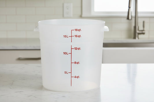 Cambro 18 Qt CLASSIC CAMROUNDS - TRANSLUCENT RFS18PP190