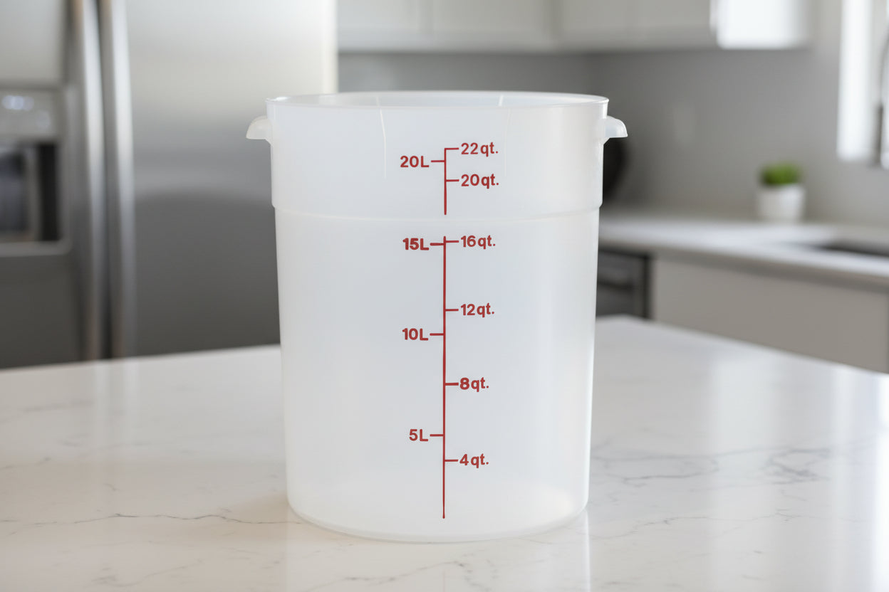 Cambro 22 Qt CLASSIC CAMROUNDS - TRANSLUCENT RFS22PP190