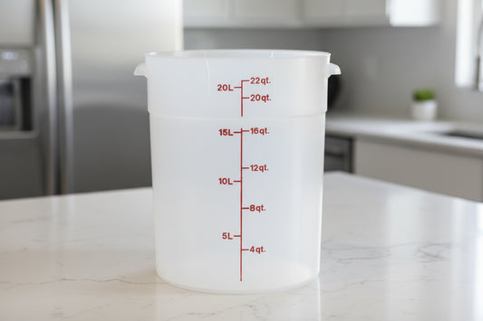 Cambro 22 Qt CLASSIC CAMROUNDS - TRANSLUCENT RFS22PP190