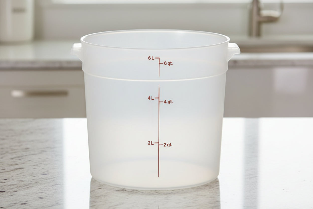 Cambro 4 Qt CLASSIC CAMROUNDS - TRANSLUCENT RFS4PP190