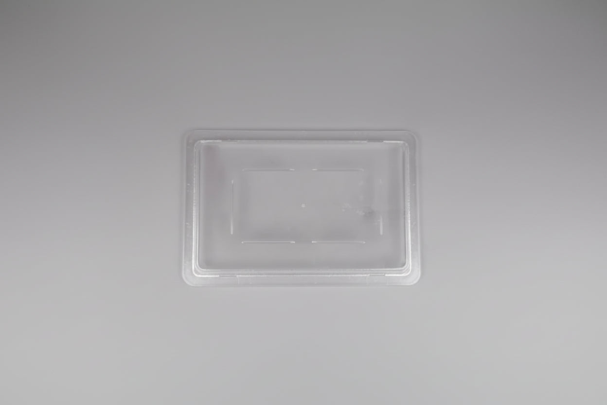 Cambro Camwear® 18" x 12" Clear Food Storage Box Flat Lid, 1218CCW135