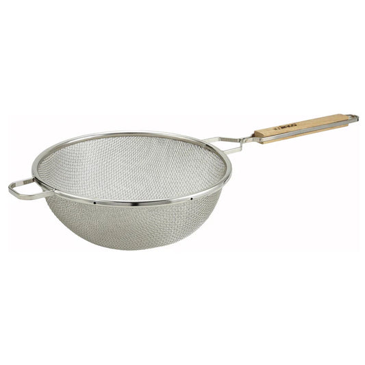 Winco 10-1/2" Double Medium Mesh Strainer MST-10D