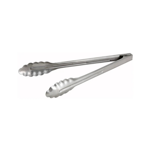 Winco Stainless Steel Utility Tongs, Extra Heavyweight - 12" UT-12HT