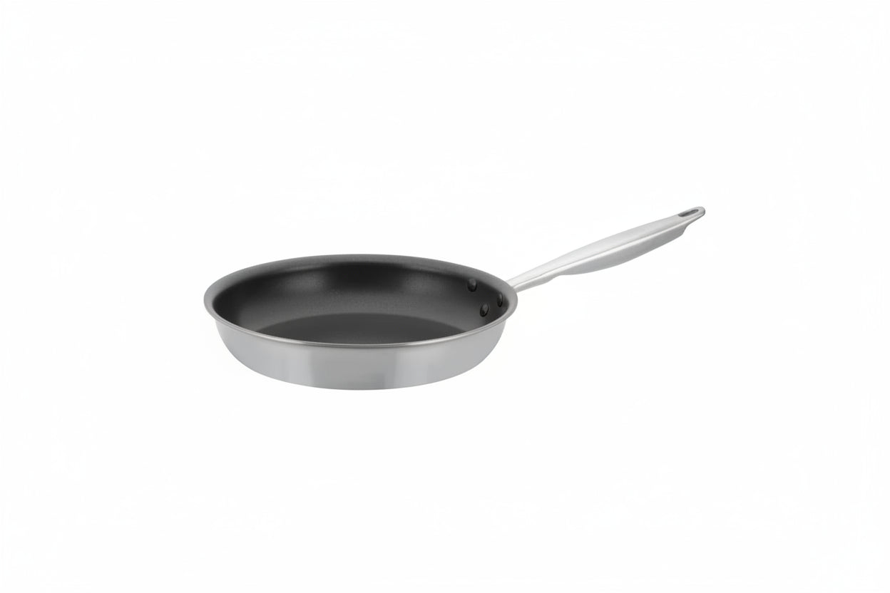 Winco Tri-Gen Tri-Ply Stainless Steel Fry Pan, Non-Stick - 10" Dia TGFP-10NS