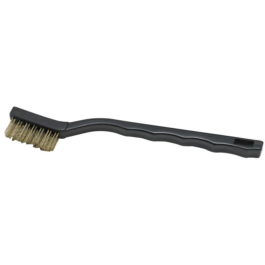 Winco 7" Mini Utility Brush with Brass Bristles BR-7B