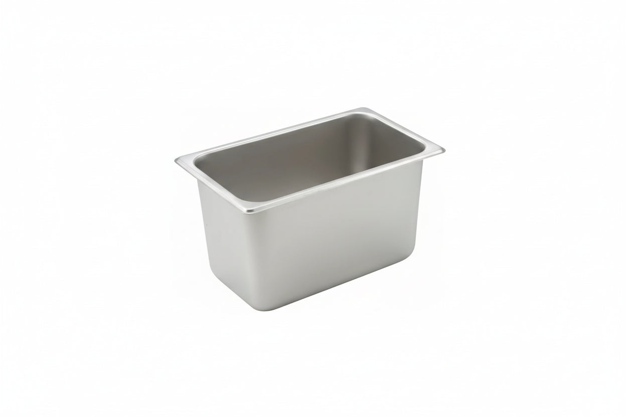 Winco SPQ6 - Straight-Sided Steam Pan, 25 Gauge Stainless Steel