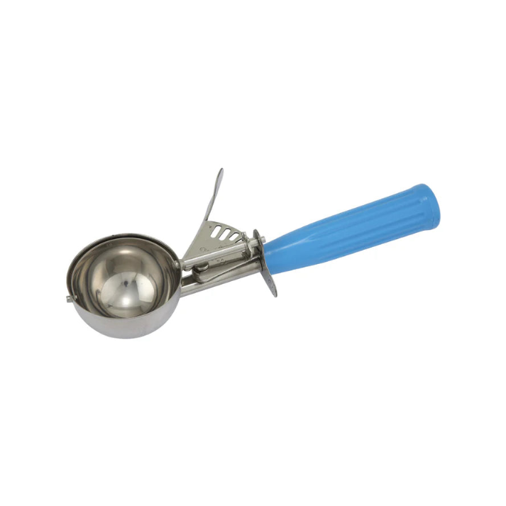 Winco Stainless Steel Thumb Press Disher with Plastic Handle, Size #16 ICD-16