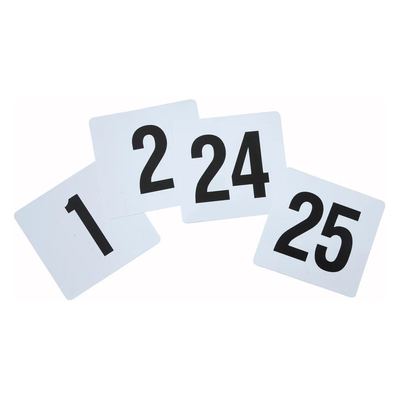 Winco Plastic Table Numbers, 1-25 TBN-25