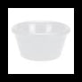 White ceramic bowl on a white background