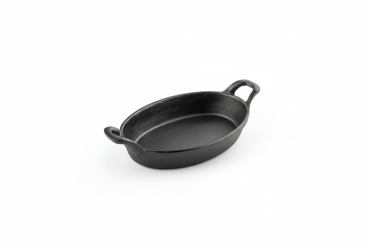 Tablecraft Cast Iron Cookware 24 Oz Oval Au Gratin CW30100