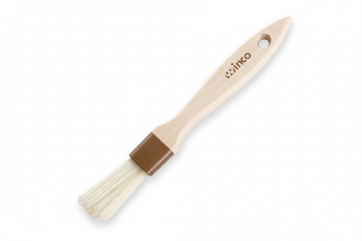 Winco Pastry/Basting Brush with Plastic Ferrule - 1" Flat WFB-10