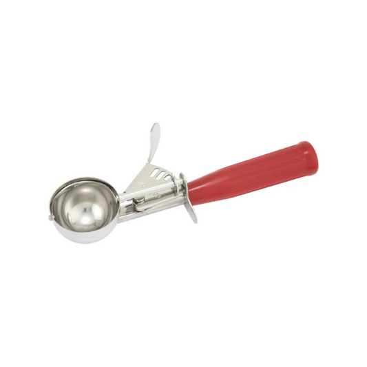 Winco Stainless Steel Thumb Press Disher with Plastic Handle, Size #24 ICD-24