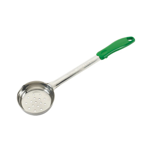 Winco 4oz Perf Food Portioner, One-piece, Green, S/S FPP-4