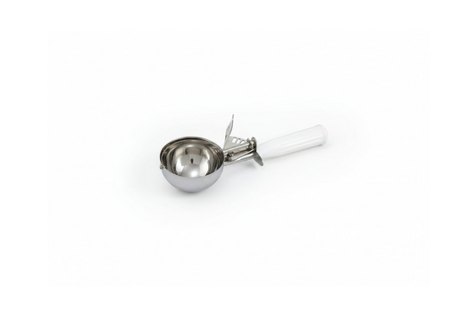 Winco Stainless Steel Thumb Press Disher with Plastic Handle, Size #6 ICD-6