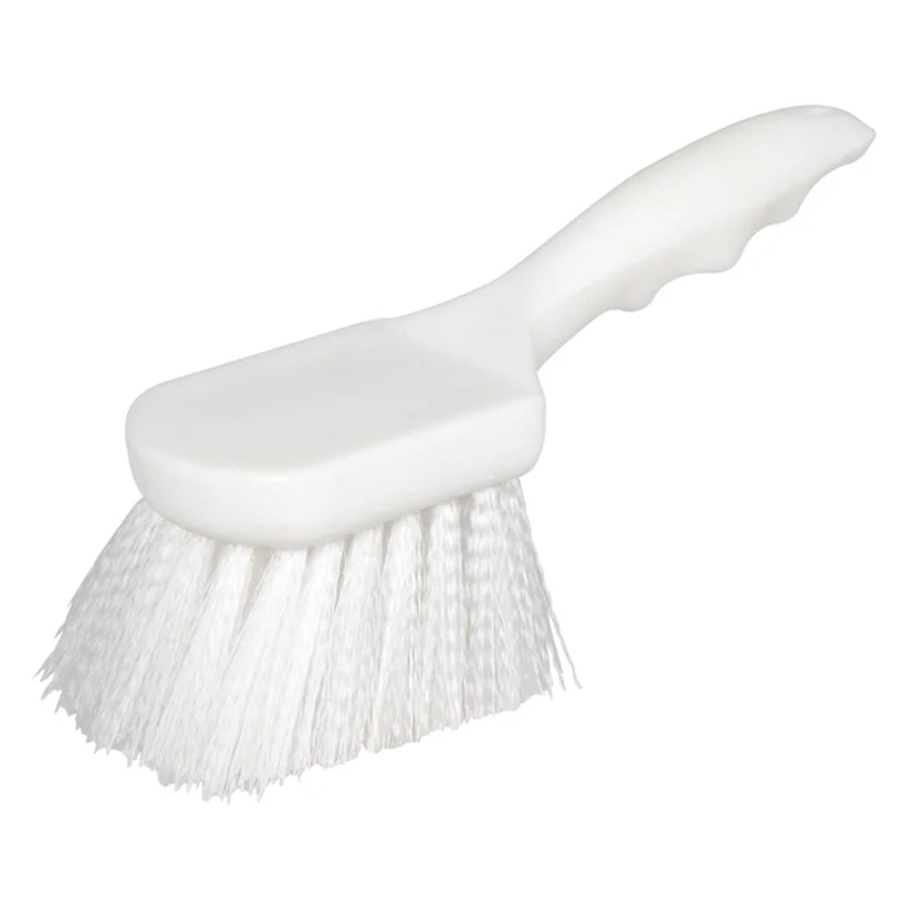 Winco BRN-8P - Pot Brush with Nylon Bristles and Plastic Handle - 8"