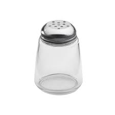 American Metalcraft 3308 8 oz. Glass Cheese Shaker 3308