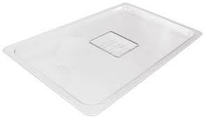 Crestware FPC3 1/3 Size Food Pan Cover Slotted Clear Polycarbonate