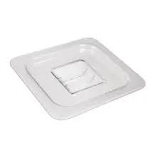 Crestware FPC6 1/6 Size Food Pan Cover Solid Clear Polycarbonate