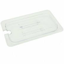 Crestware FPC4S 1/4 Size Food Pan Cover Slotted Clear Polycarbonate