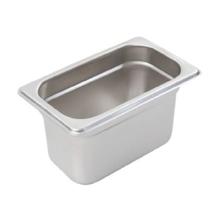 Crestware 4194 Saf-T-Stak Ninth Size Steam Table Pan 4″ Deep