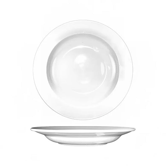 ITI 20 oz Round Dover™ Pasta Bowl - Porcelain, European White (DO-120)