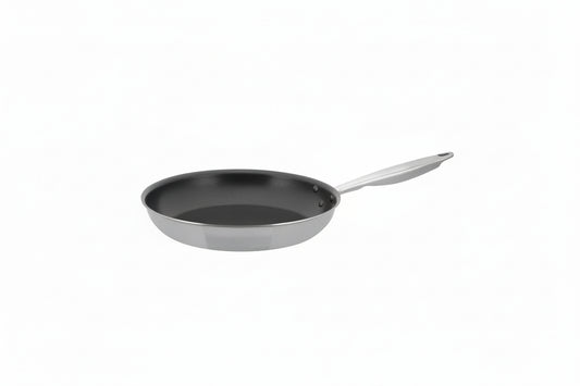 Winco Tri-Gen Tri-Ply Stainless Steel Fry Pan, Non-Stick - 12" Dia TGFP-12NS