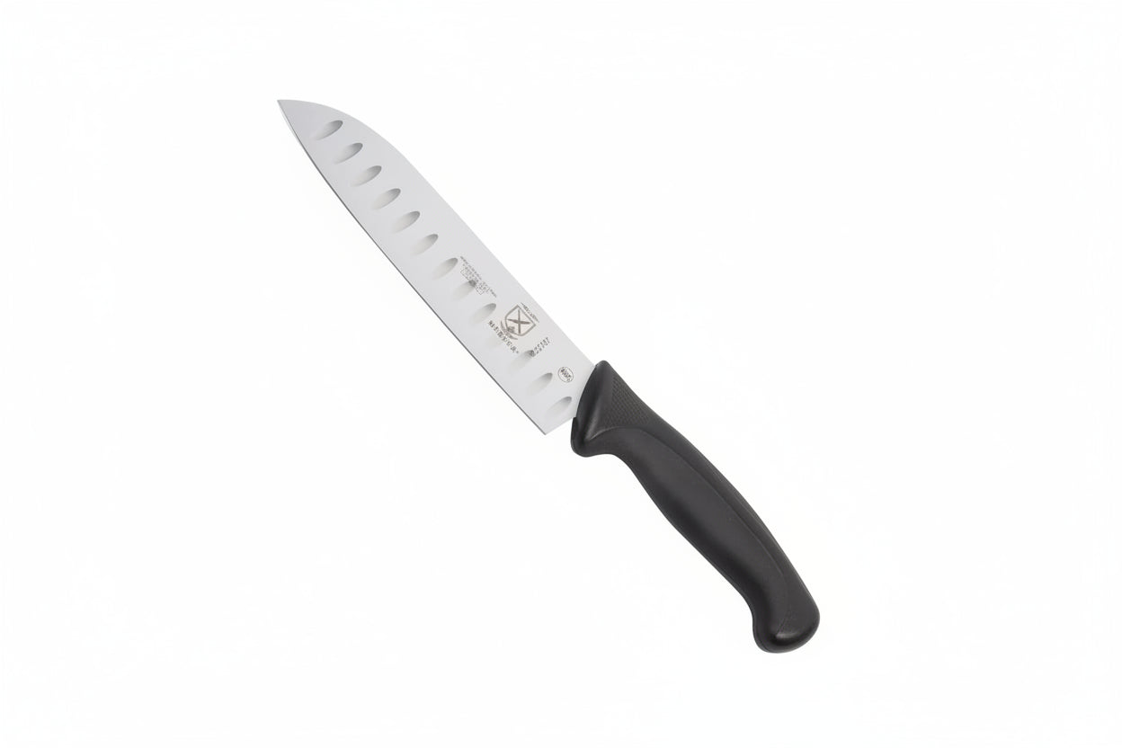 Mercer Culinary M22707 Millennia® 7" Santoku Knife with Granton Edge