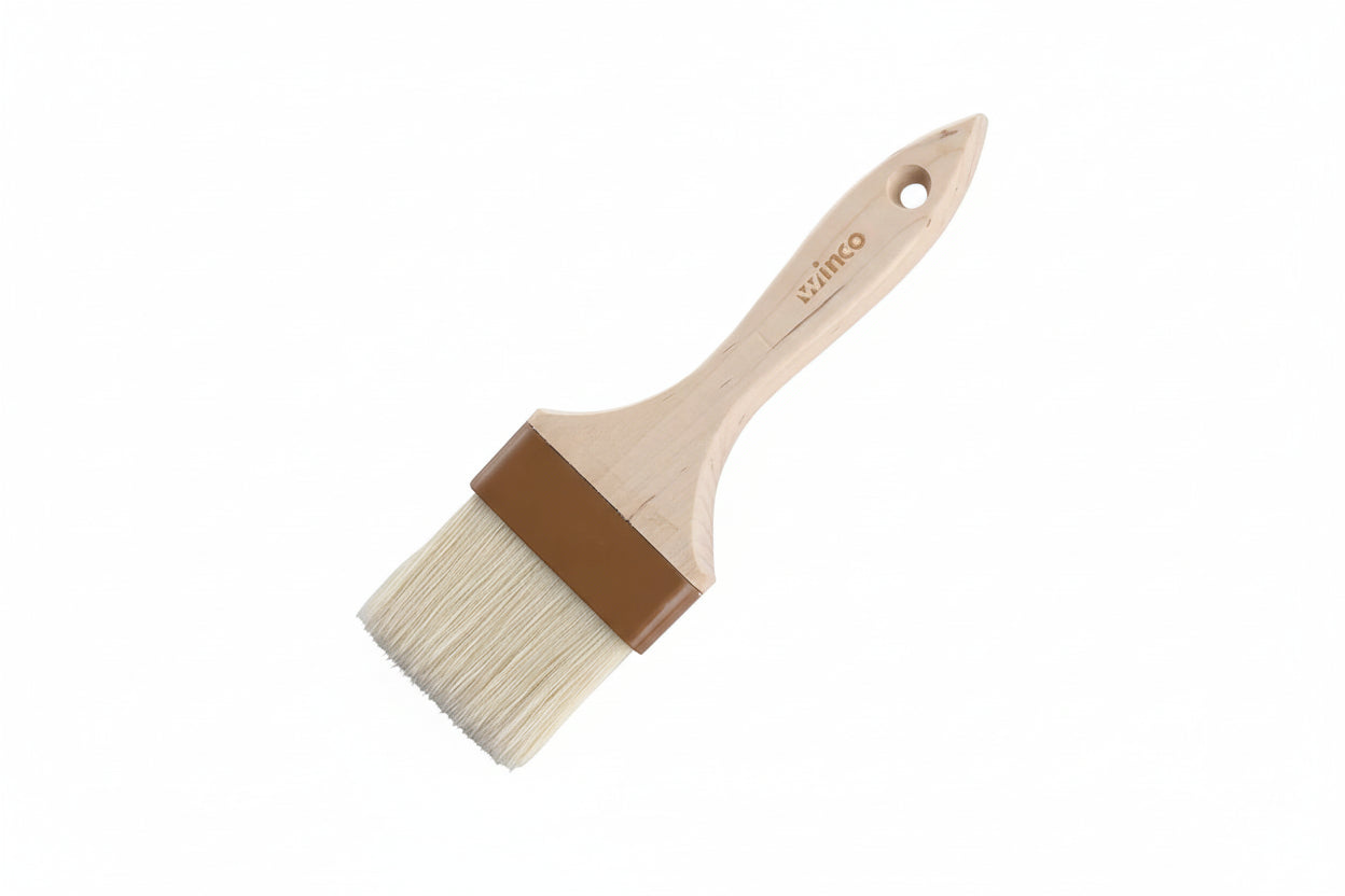 Winco Pastry/Basting Brush with Plastic Ferrule - 3" Flat WFB-30