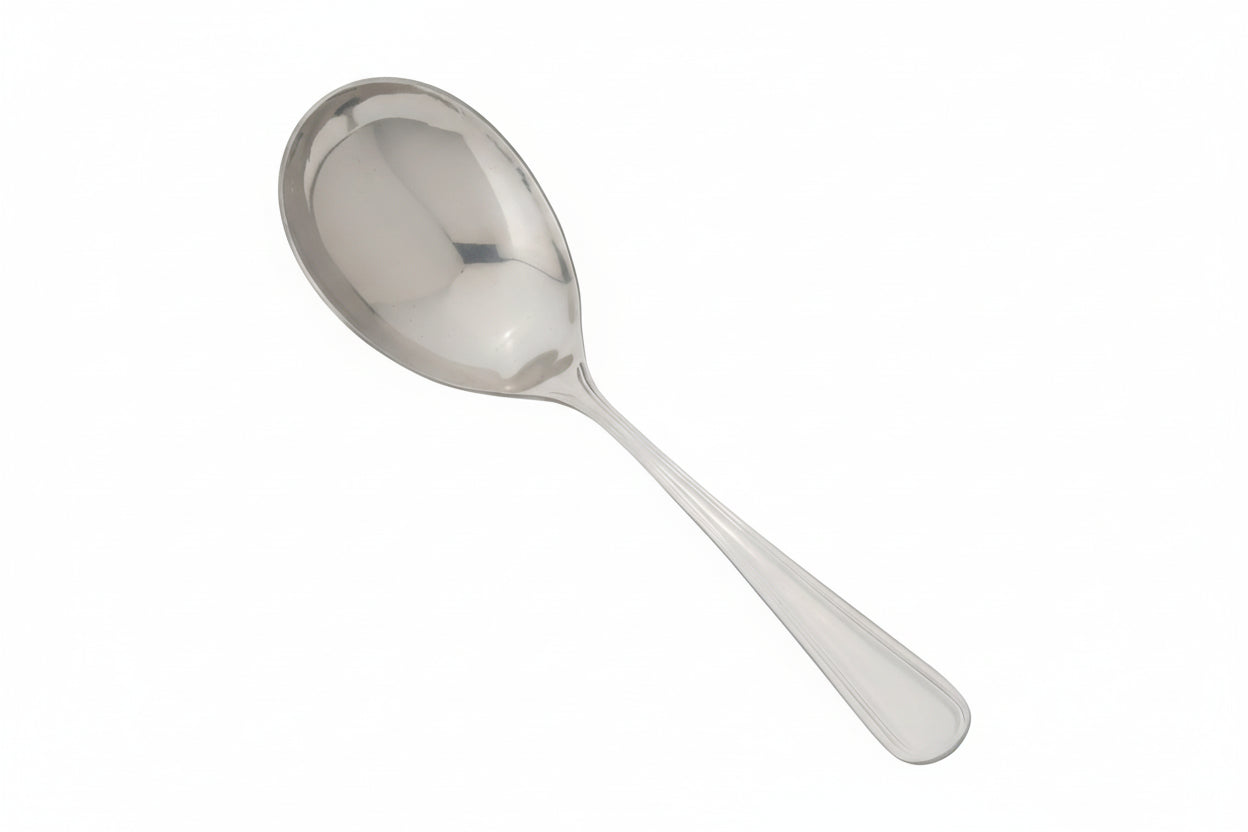 Winco 0030-21 - Shangarila Large Bowl Serving Spoon, 18/8 Extra Heavyweight