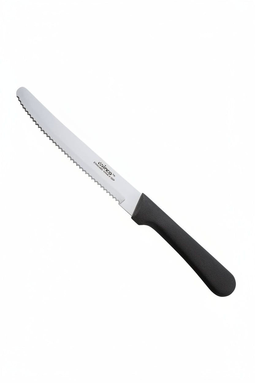 Winco K-50P - Steak Knives, 5" Blade, Round Tip