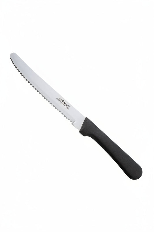 Winco K-50P - Steak Knives, 5" Blade, Round Tip