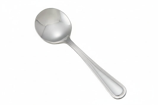 Winco 0021-04 - Continental Bouillon Spoon, 18/0 Extra Heavyweight
