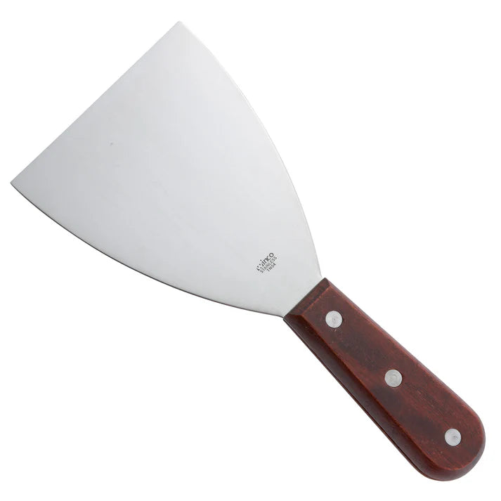 Winco Scraper, Wooden Handle, 4-7/8" x 4" Blade TN54