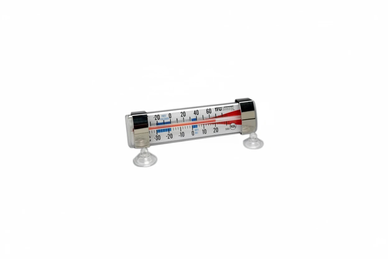 Taylor Thermometer, Refrigerator/Freezer, Tube Type, Suction Cup Installation 3503FS