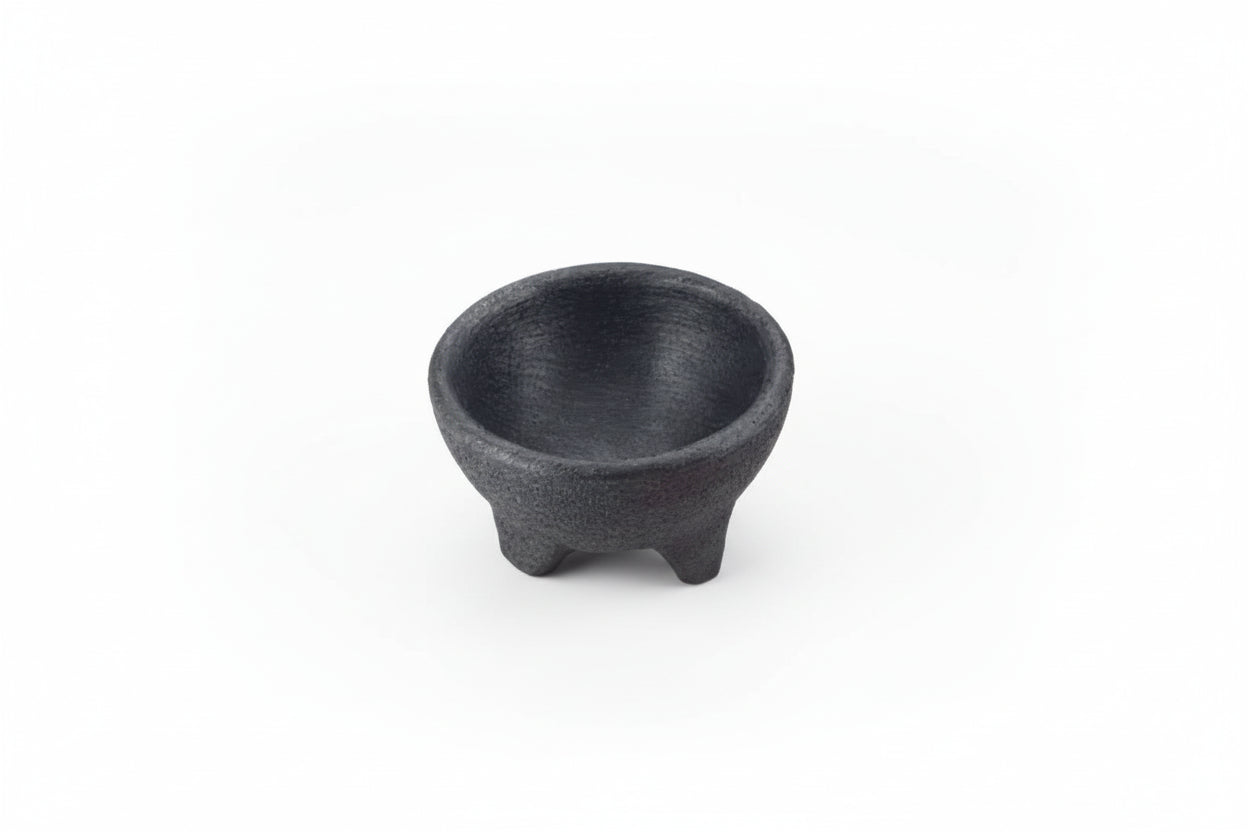 HS Inc NHS1006DX6-CH 10 Oz Molcajete Salsa Dish Polypropylene Charcoal 4 Inch 6 Packs