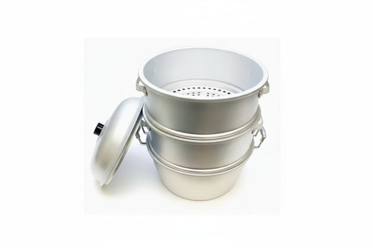 Thunder Group ALST012 21" Round Chinese Steamer Set, Aluminum
