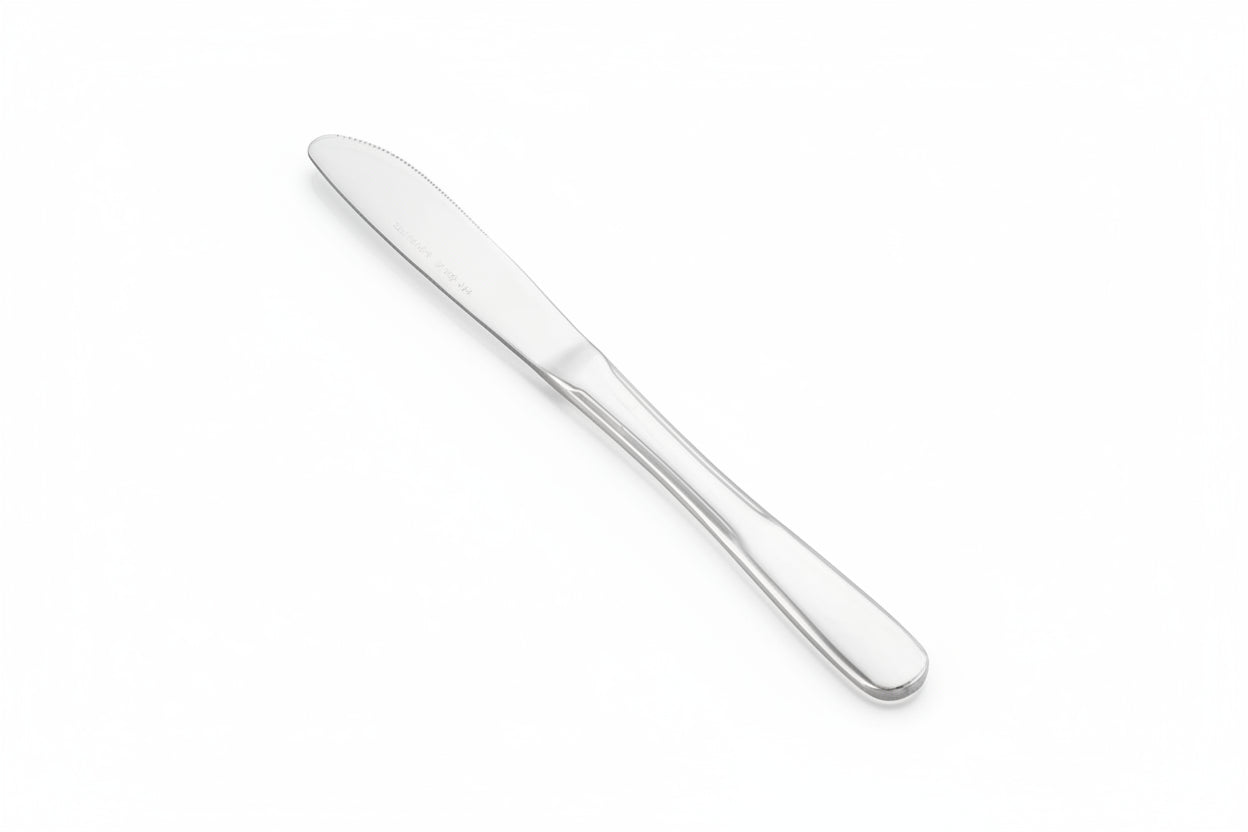 CAC China 3012-08 Iris Heavy Weight 18/0 Stainless Steel Dinner Knife, 8-1/8" - 1 doz