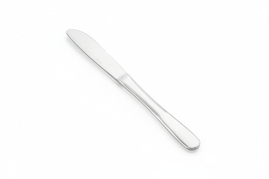 CAC China 3012-08 Iris Heavy Weight 18/0 Stainless Steel Dinner Knife, 8-1/8" - 1 doz